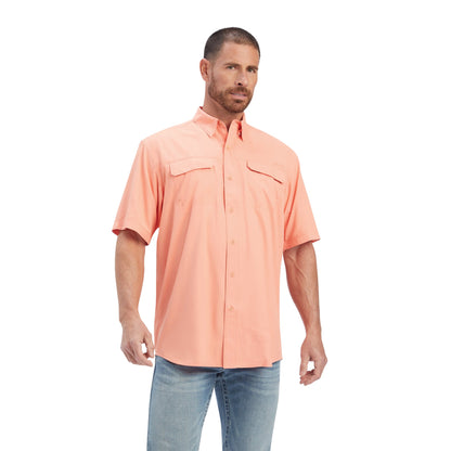  Ariat Men's Peach/Pink VentTek Short Sleeve Shirt