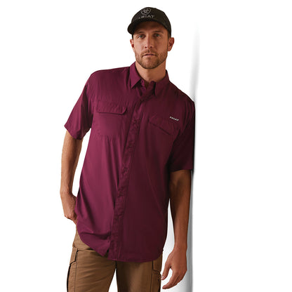  Ariat Men's SS VentTEK Classic PURPLE DAHLIA