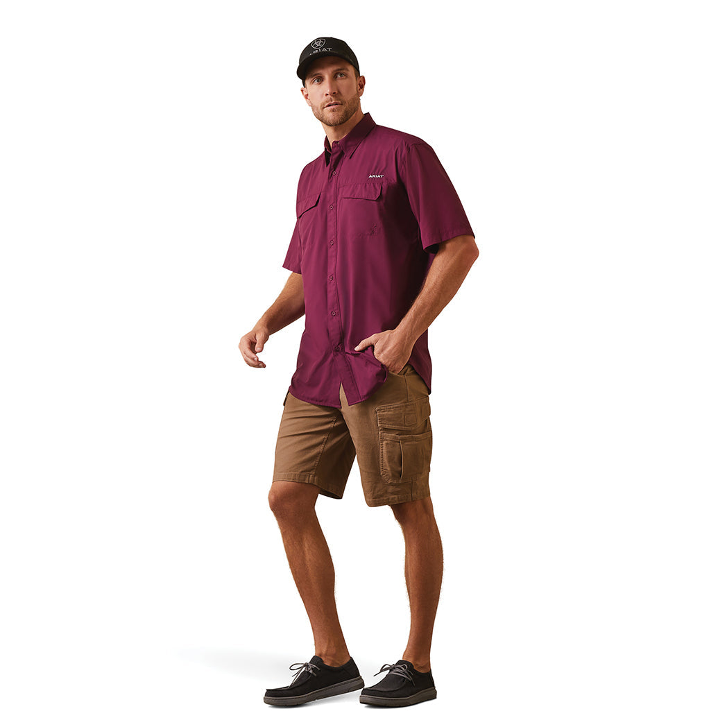  Ariat Men's SS VentTEK Classic PURPLE DAHLIA