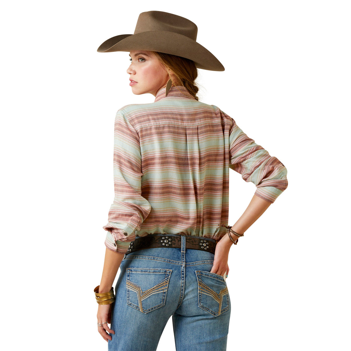  Ariat Women's R.E.A.L. Billie Jean Sagebrush Serape Shirt