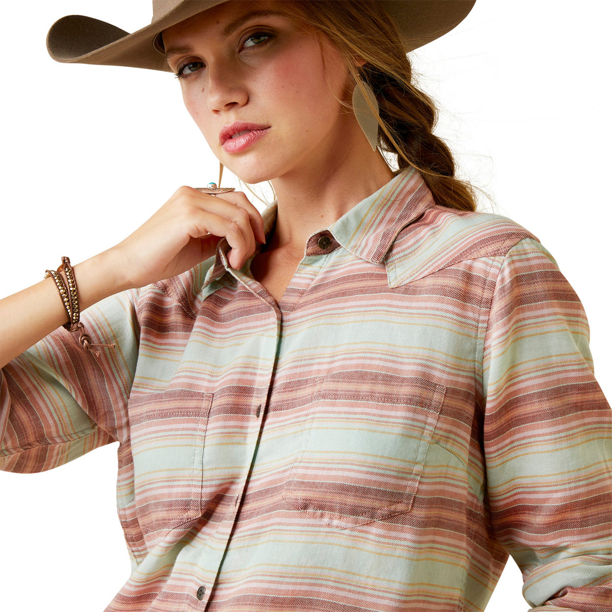  Ariat Women's R.E.A.L. Billie Jean Sagebrush Serape Shirt
