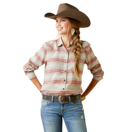  Ariat Women's R.E.A.L. Billie Jean Sagebrush Serape Shirt