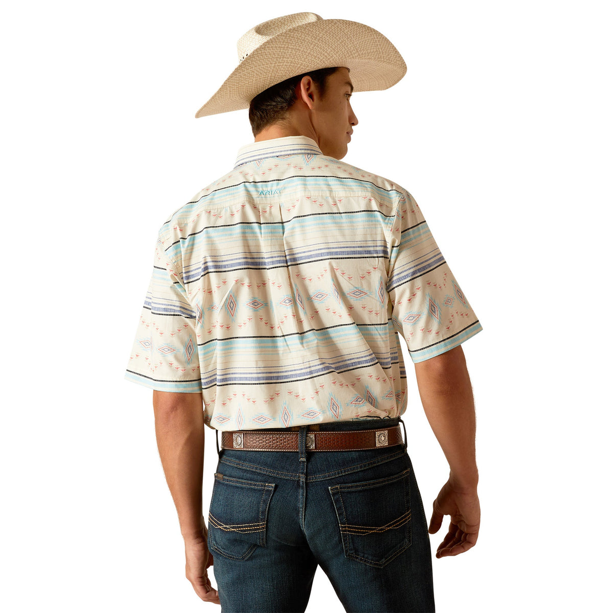 Ariat Men's Koda Sand Shell Print Short Sleeve