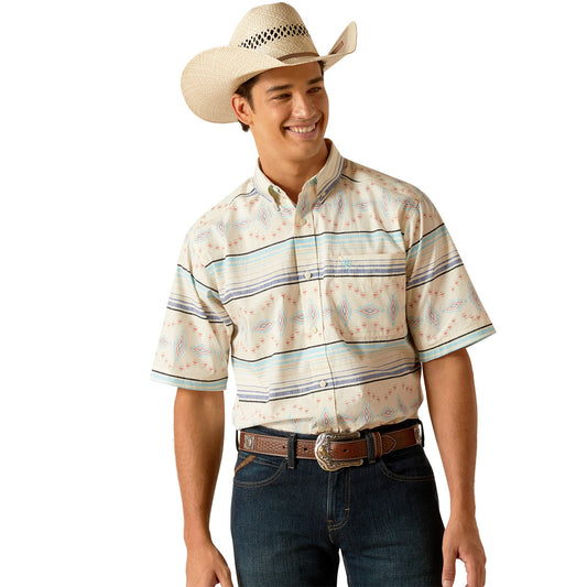  Ariat Men's Koda Sand Shell Print Short Sleeve