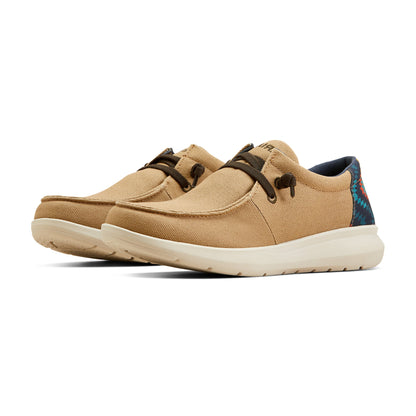  Ariat Men's Light Tan & Blue Aztec Hilo