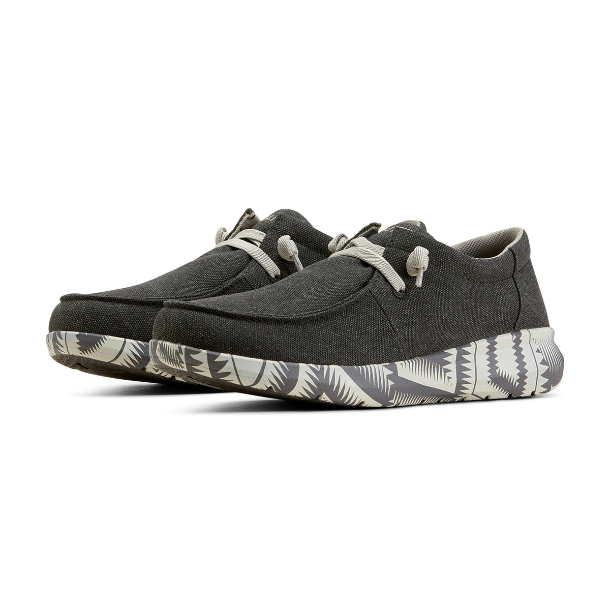  Ariat Men's Charcoal Grey & Aztec Hilo Shoes