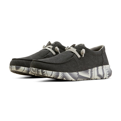  Ariat Men's Charcoal Grey & Aztec Hilo Shoes