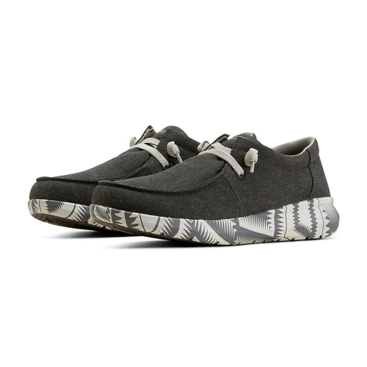  Ariat Men's Charcoal Grey & Aztec Hilo Shoes