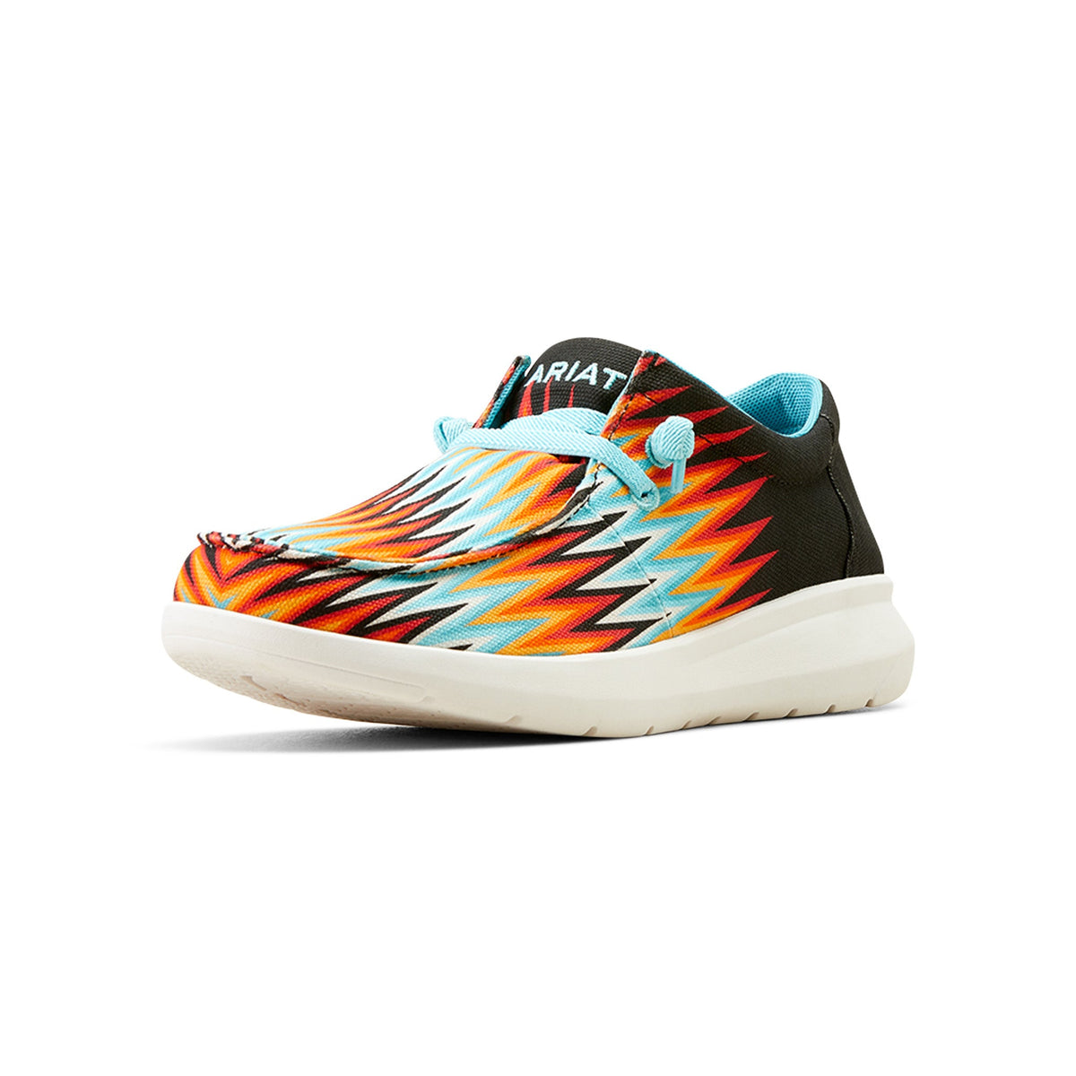  Ariat Men's Orange & Blue Zig Zag Hilo Shoes