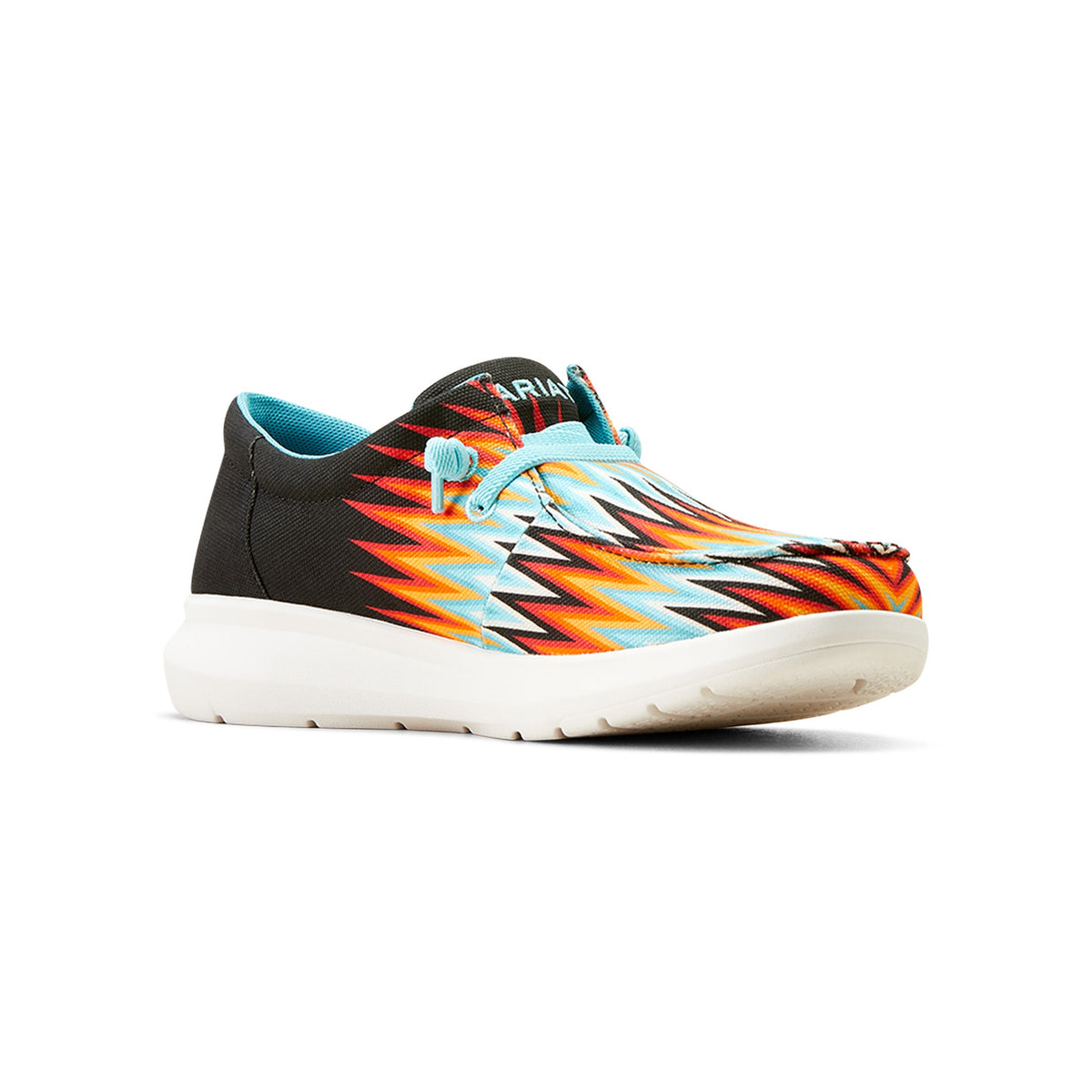  Ariat Men's Orange & Blue Zig Zag Hilo Shoes