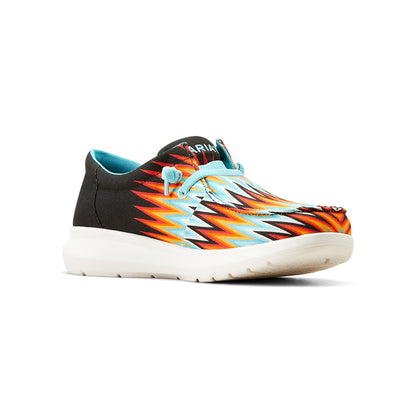  Ariat Men's Orange & Blue Zig Zag Hilo Shoes