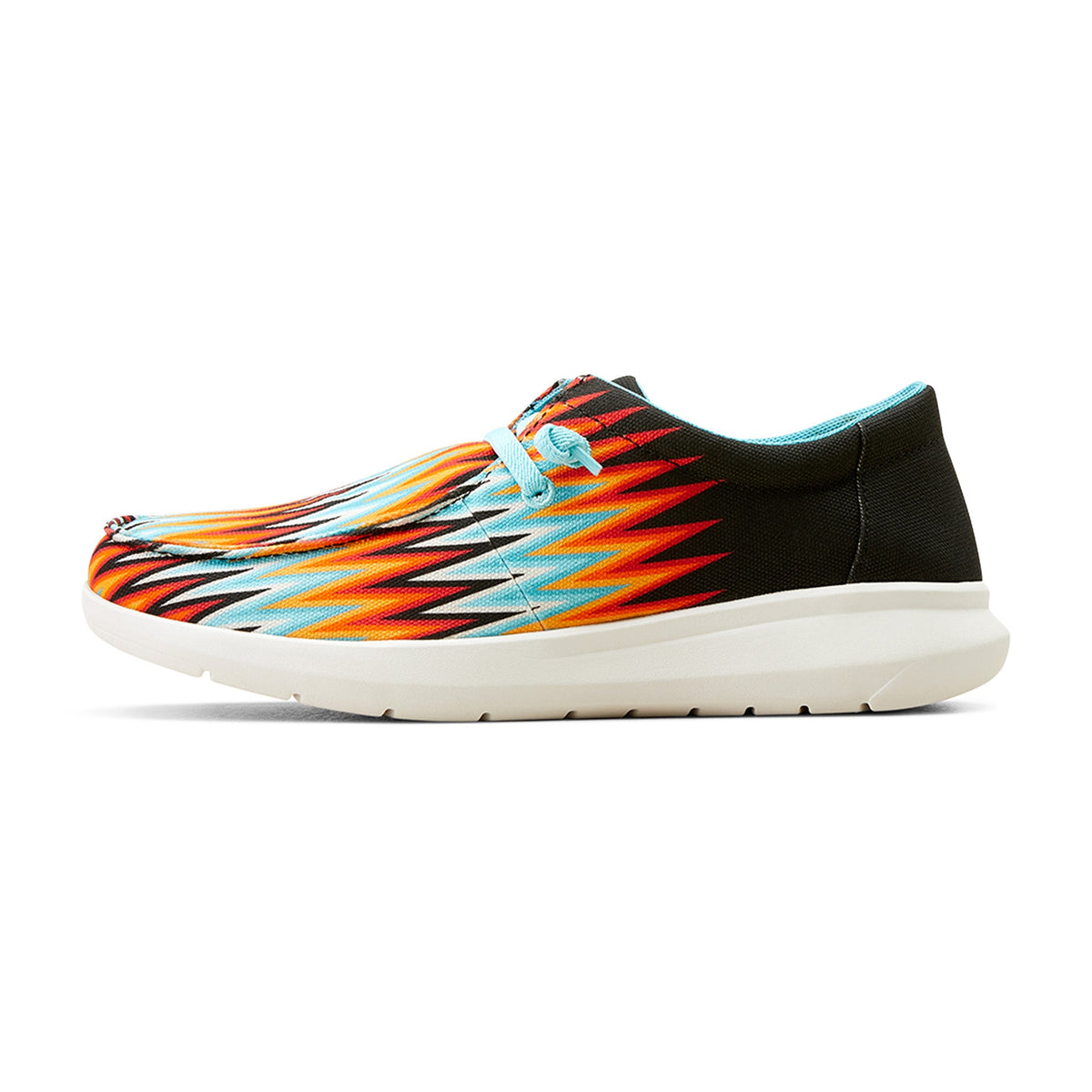  Ariat Men's Orange & Blue Zig Zag Hilo Shoes
