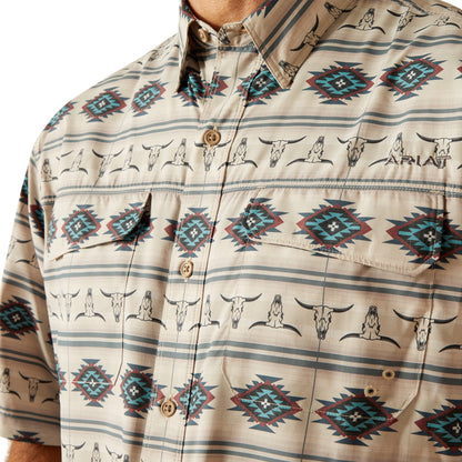  Ariat Men's VentTek Aztec Skull Short Sleeve