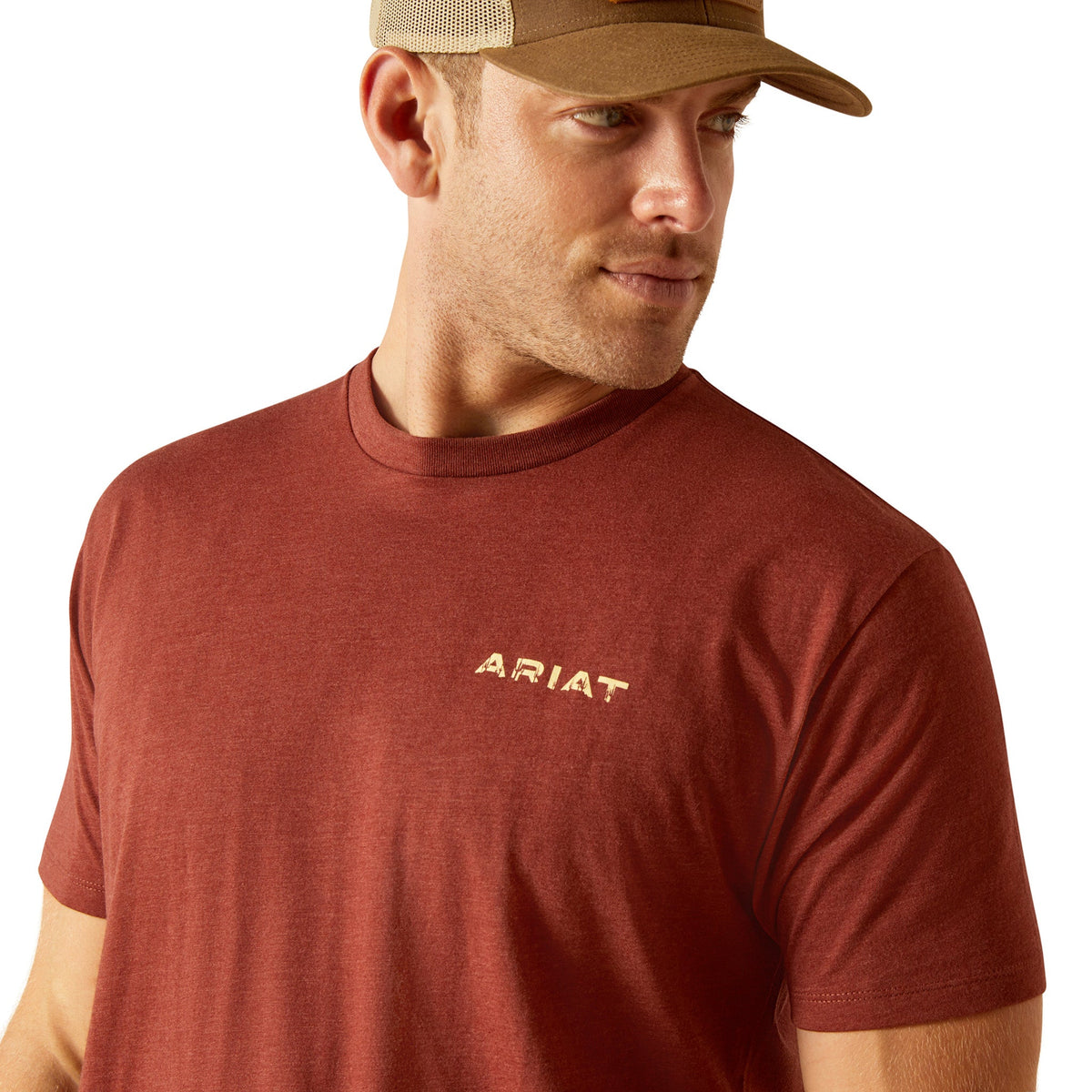  Ariat Men's Rust Southwest Cactus Tee