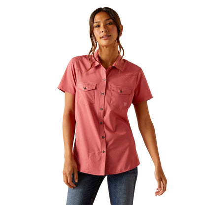  Ariat Women's VentTek Slate Rose Shirt