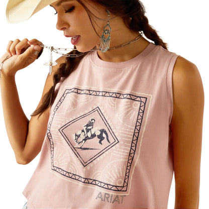  Ariat Women's Woodrose Tie Me Tank Top