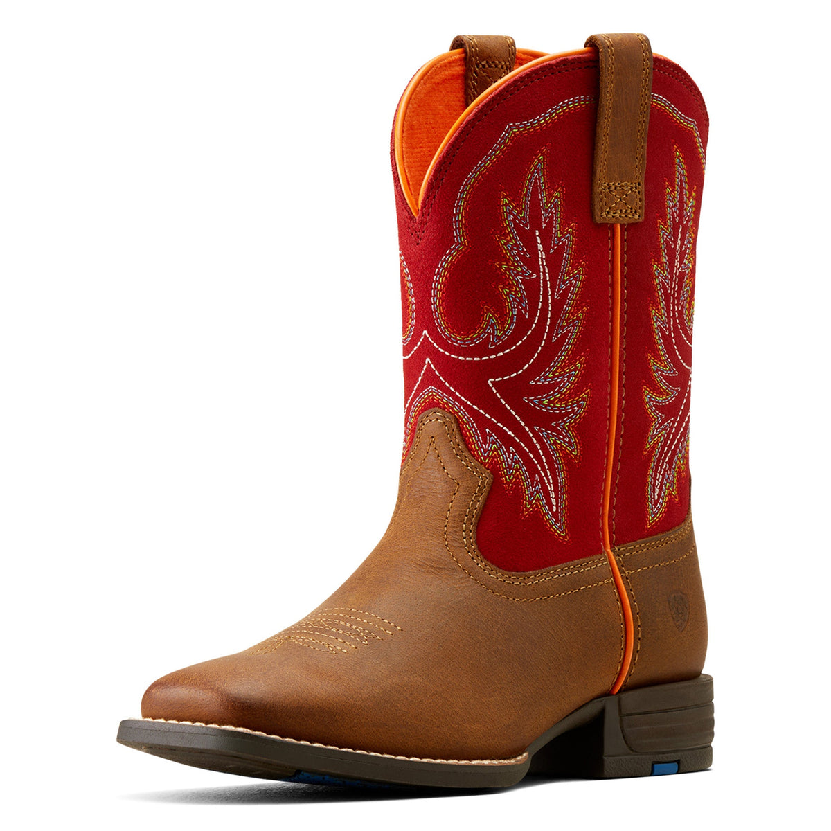  Ariat Red Youth Square Toe