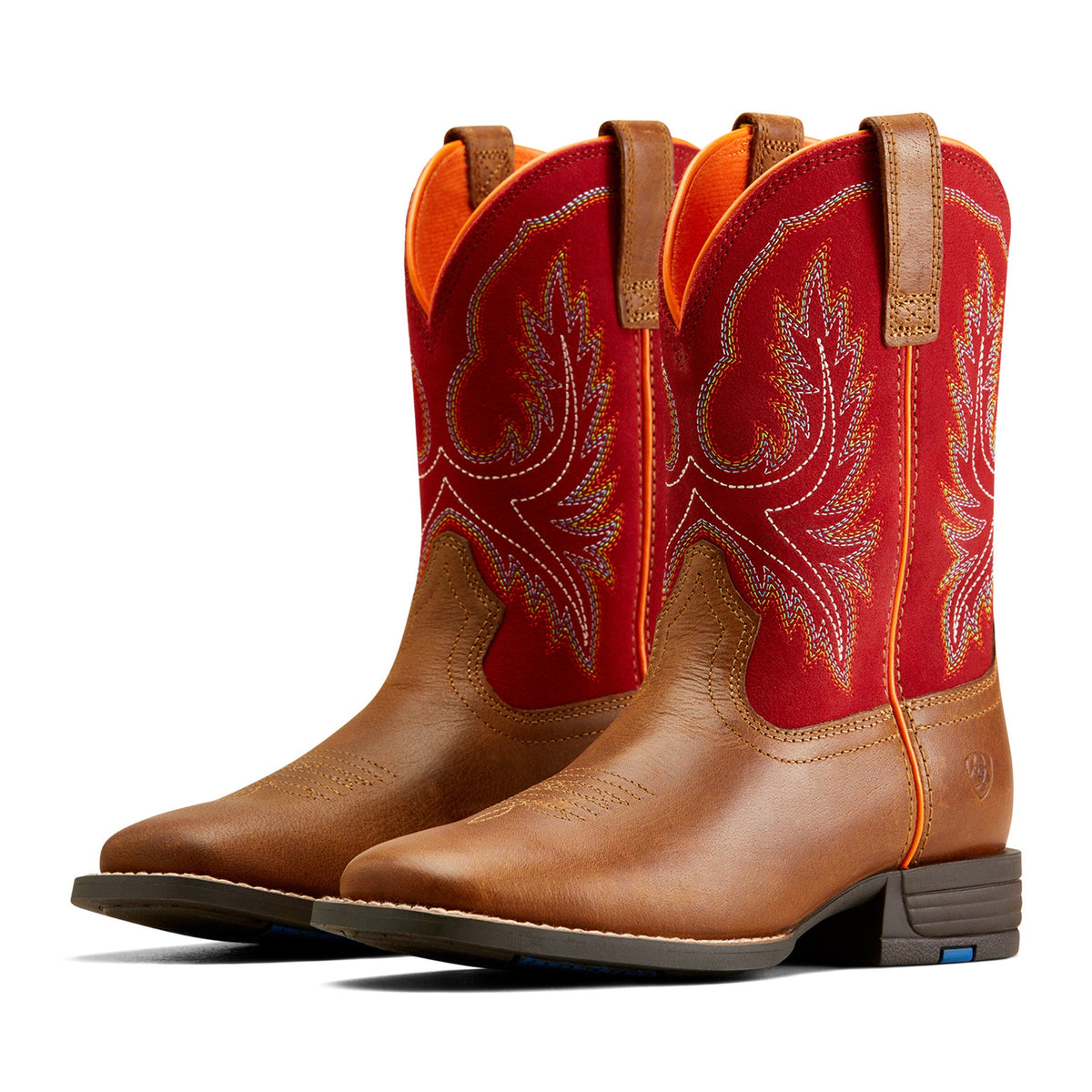  Ariat Red Youth Square Toe