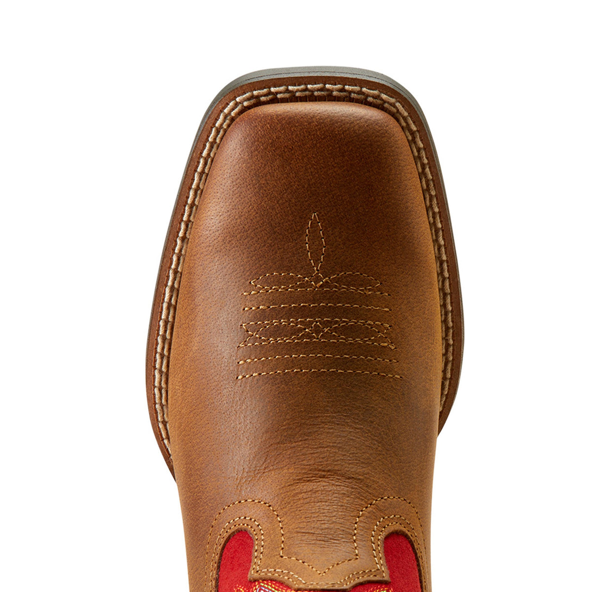  Ariat Red Youth Square Toe