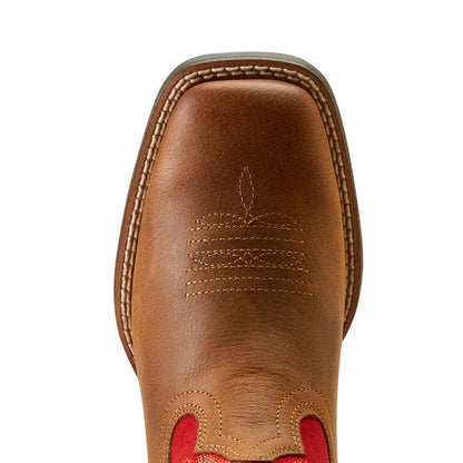  Ariat Red Youth Square Toe