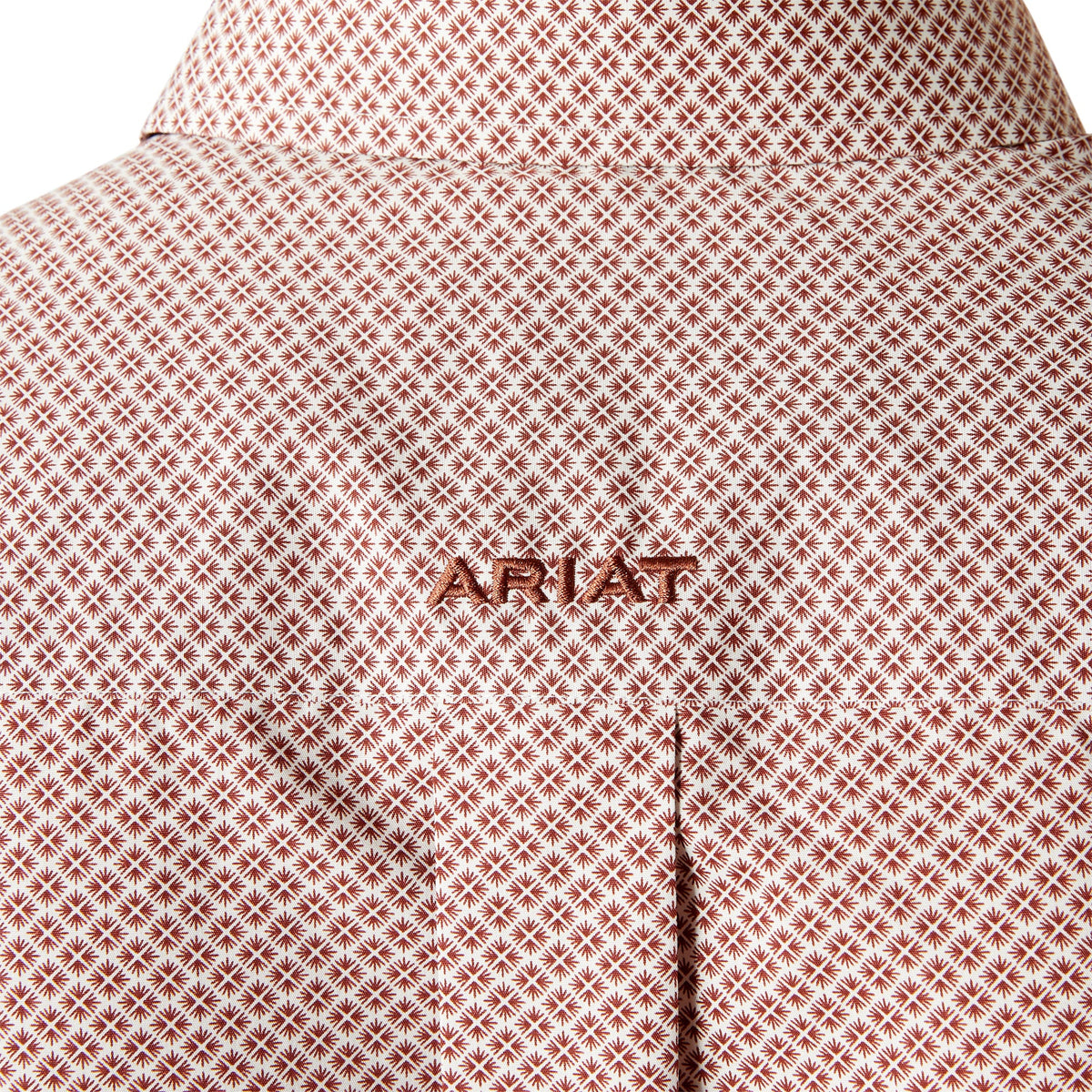  Ariat Wrinkle Free Avery Classic Fit Shirt Brick Geometric