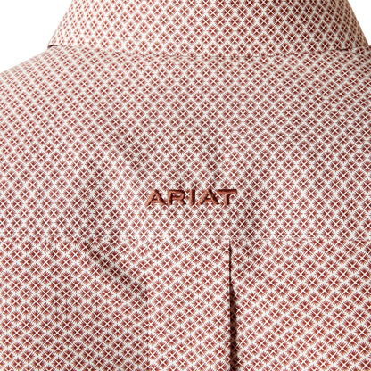  Ariat Wrinkle Free Avery Classic Fit Shirt Brick Geometric