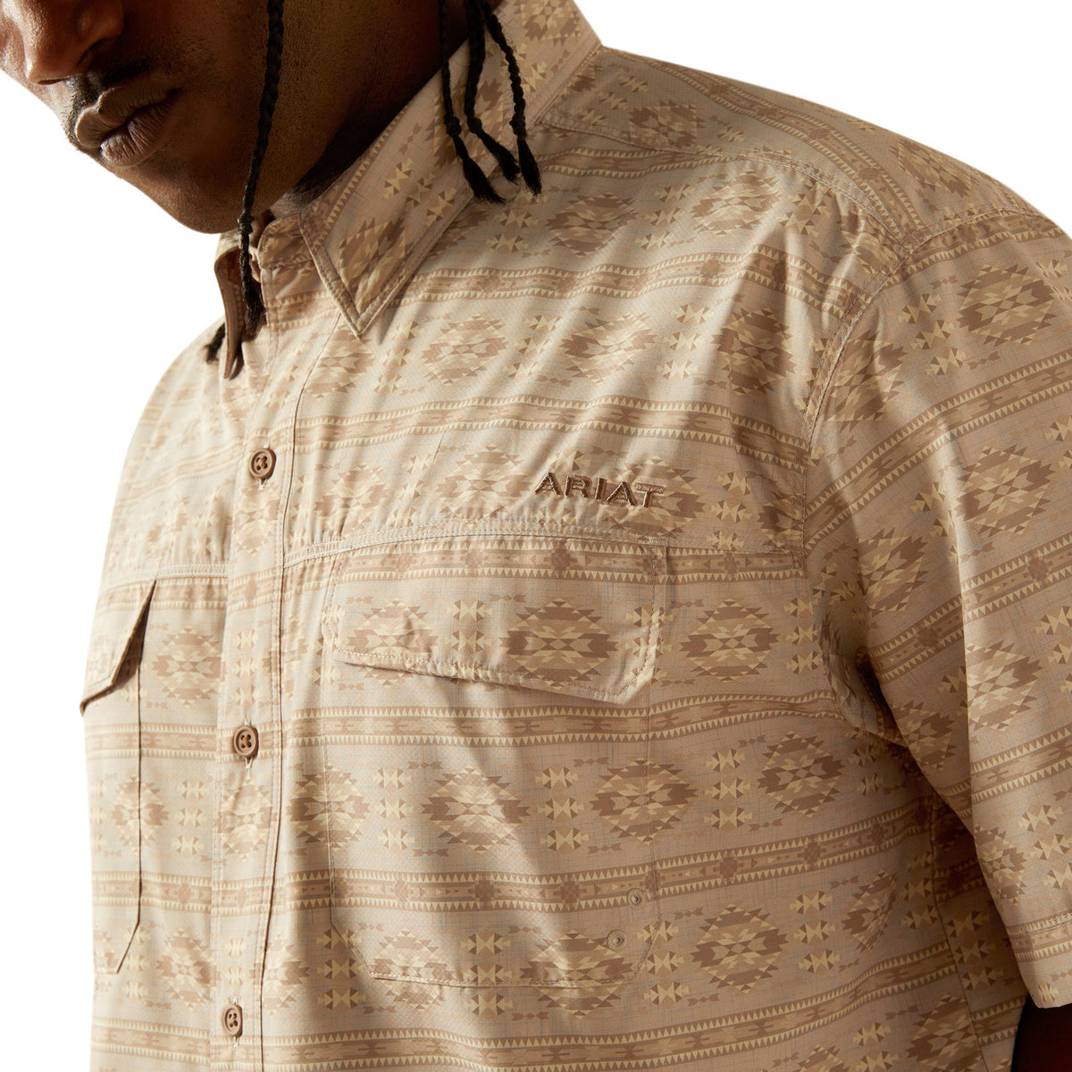  Ariat VentTEK Taupe Outbound Classic Fit Shirt