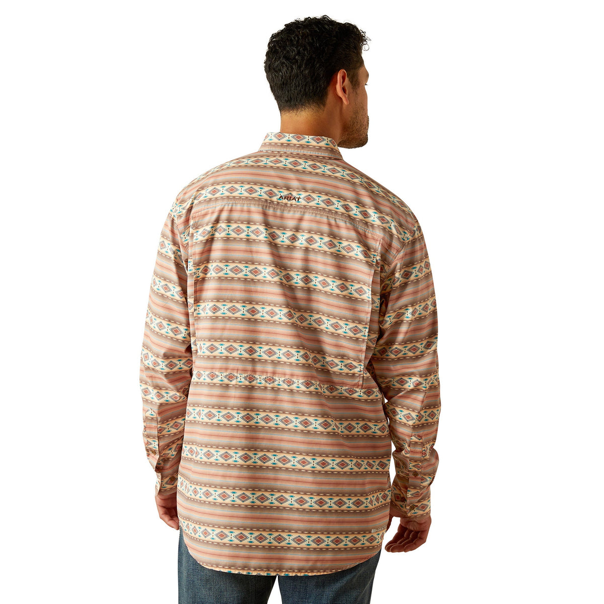  Ariat Men's VentTek Clay Aztec Long Sleeve Shirt