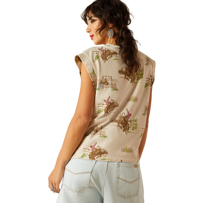  Ariat Britney Round Up Cap Sleeve T Shirt
