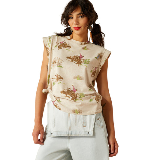  Ariat Britney Round Up Cap Sleeve T Shirt