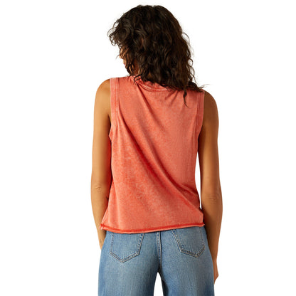  Ariat Women's Orange Desert Club Tank