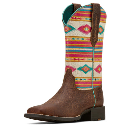  Ariat Women's Tan Southwest Embossed Boots