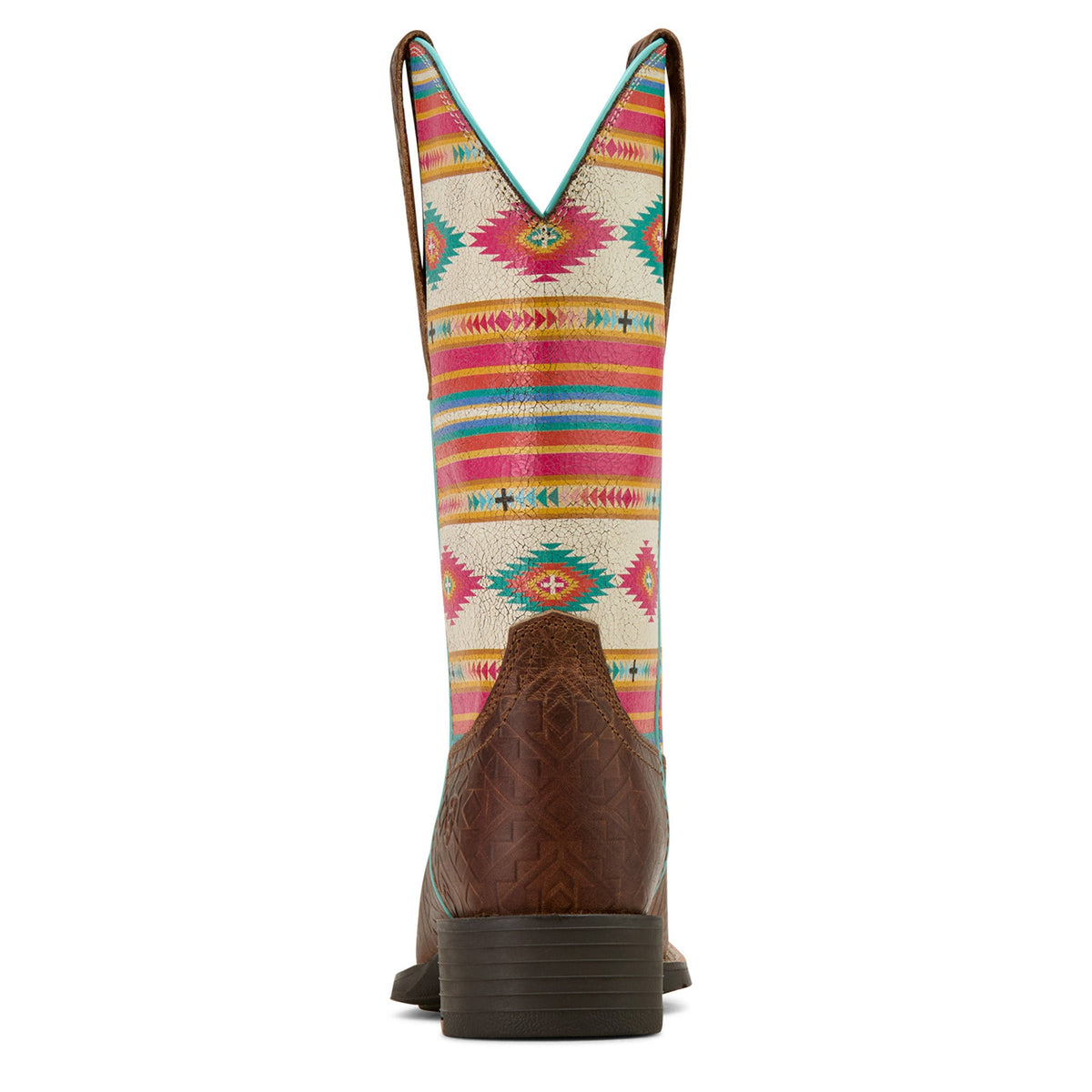  Ariat Women's Tan Southwest Embossed Boots