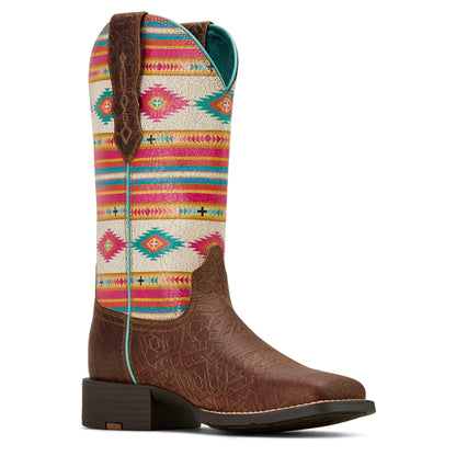  Ariat Women's Tan Southwest Embossed Boots