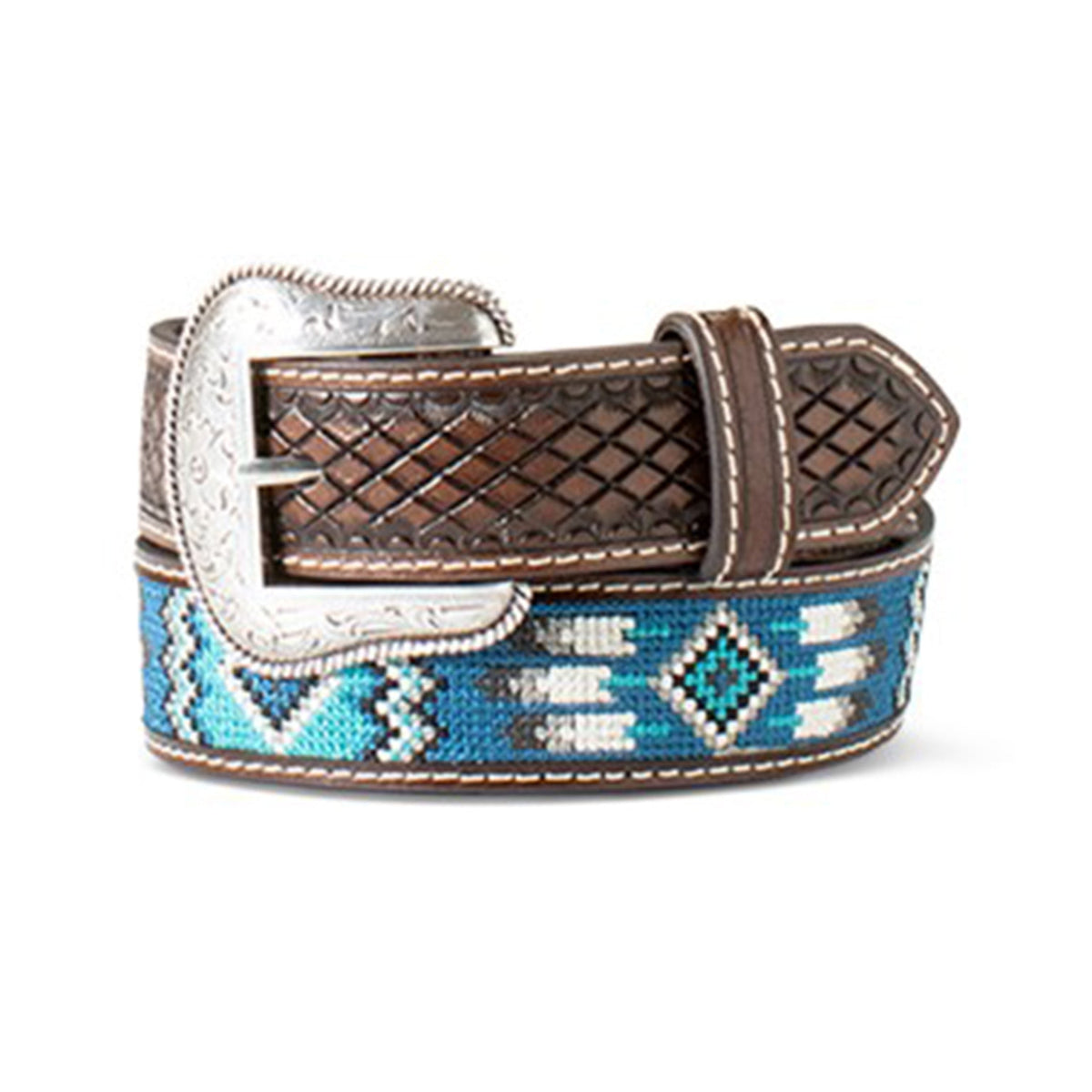  Ariat Kid's Turquoise Southwest Inlay Belt