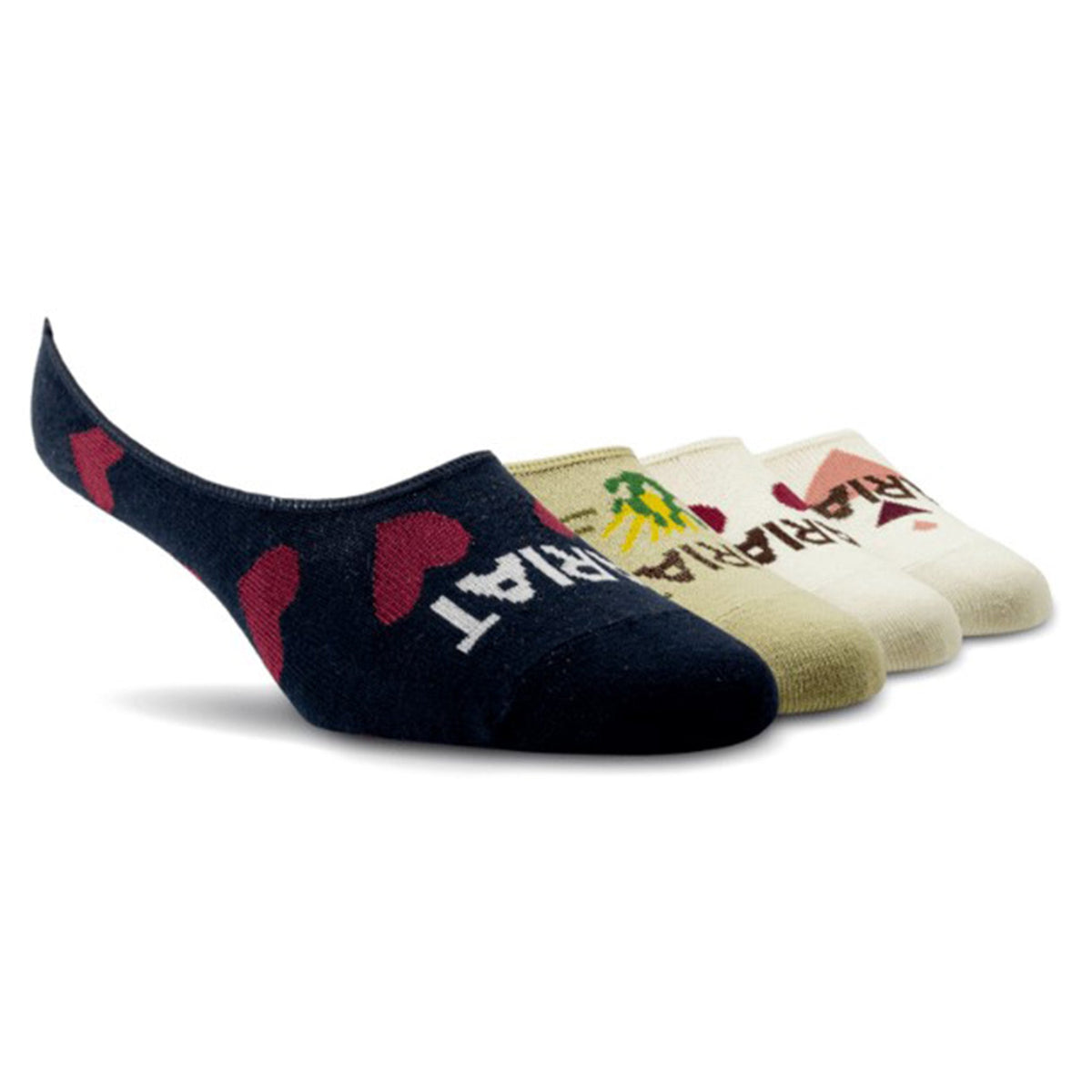  Ariat Women's 4 Pack No Show Sock