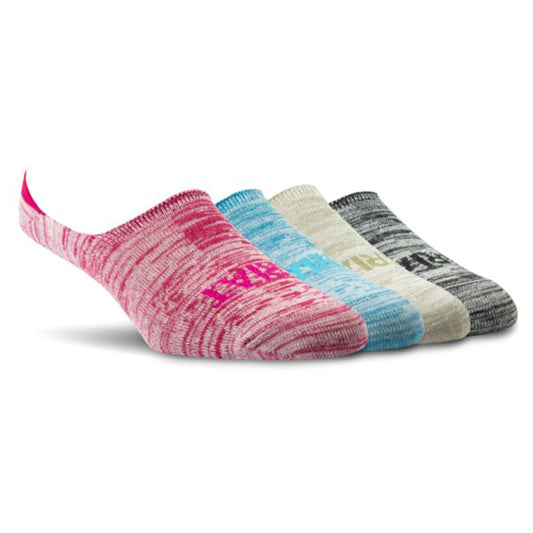  Ariat Women's Heather Rainbow No Show 4 Pack Sox