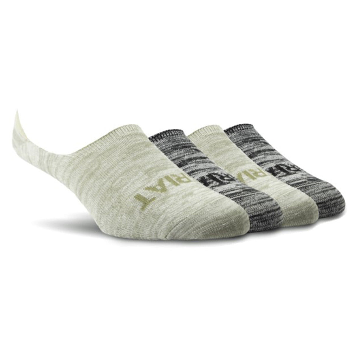  Ariat Women's Heather Neutral No Show 4 Pack Sox