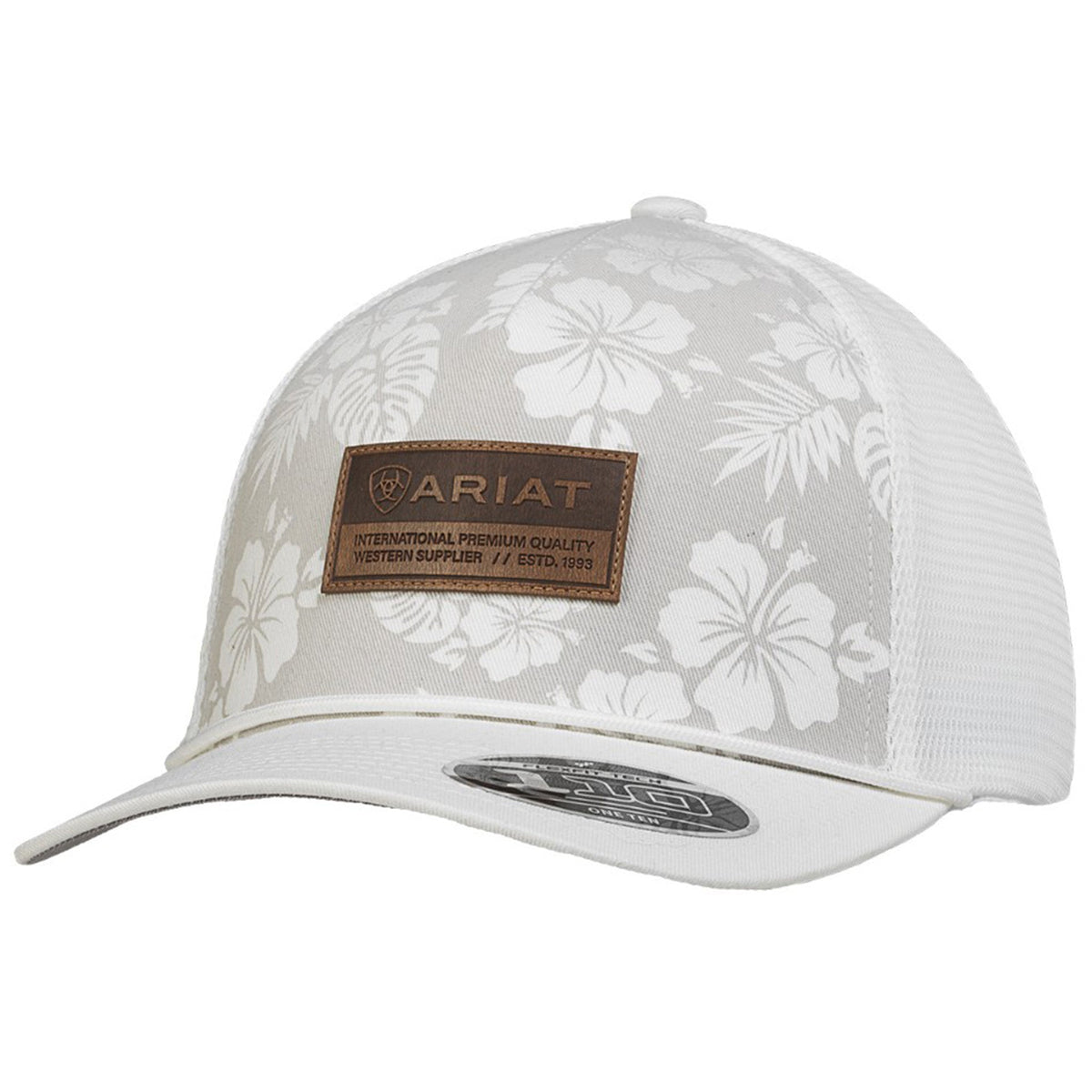  Ariat White Hawaiian Cap