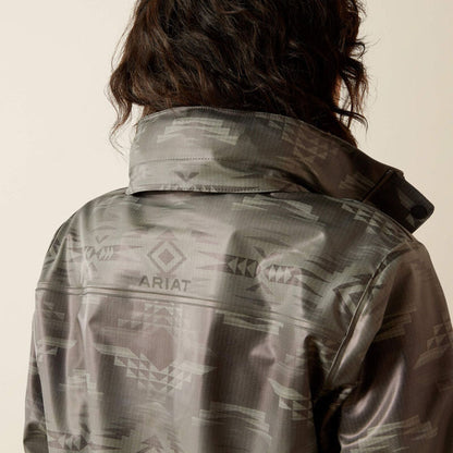  Ariat Women's Grey Dune Drizzle Rain Slicker