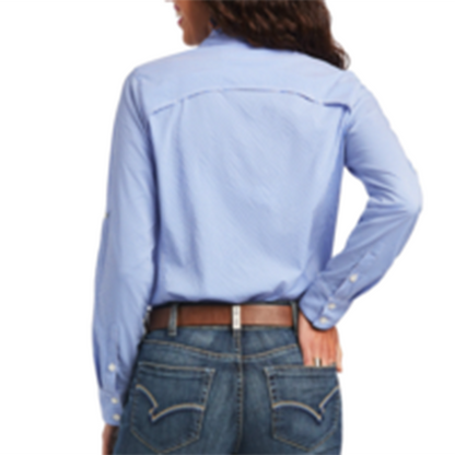  Ariat Blue Check VentTEK Long Sleeve