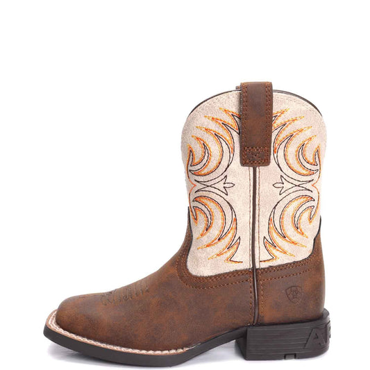 Ariat Childrens Storm Square Toe Cowboy Boots