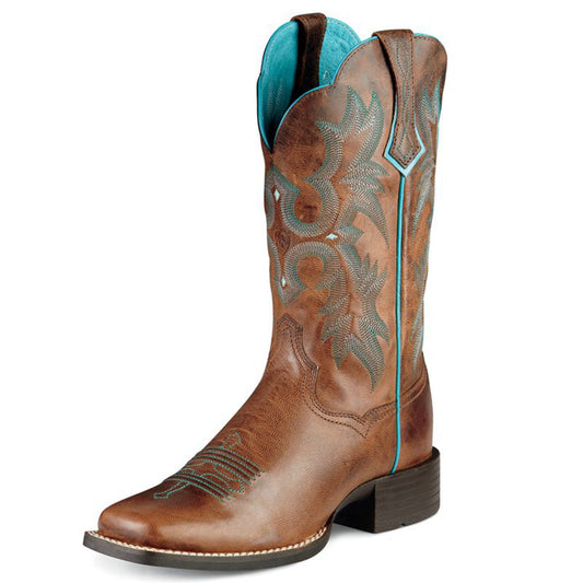  Ariat Sassy Brown Tombstone Square Toe Boots