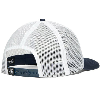  Ariat Men's Grey And Navy Embroidered Cap